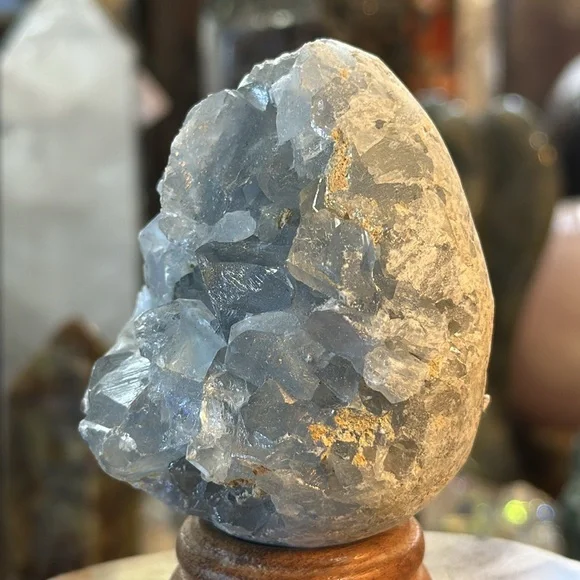 Celestite Crystal Egg Specimen! - Picture 4 of 6